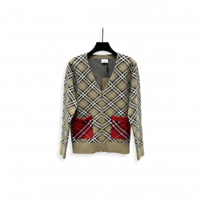 BURBERRY WOOL CARDIGAN IN CHECK 81184121 
